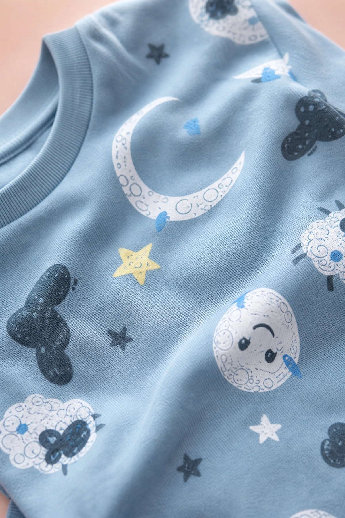 PIJAMA TAKIMI PAMUKLU ERKEK [Renk: Mavi]