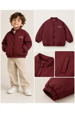 Çocuk mont Bordo kolej model [Renk: Bordo]