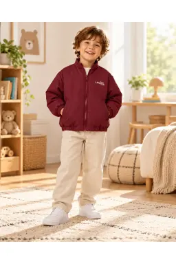 Çocuk mont Bordo kolej model [Renk: Bordo]