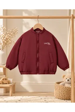 Çocuk mont Bordo kolej model [Renk: Bordo]