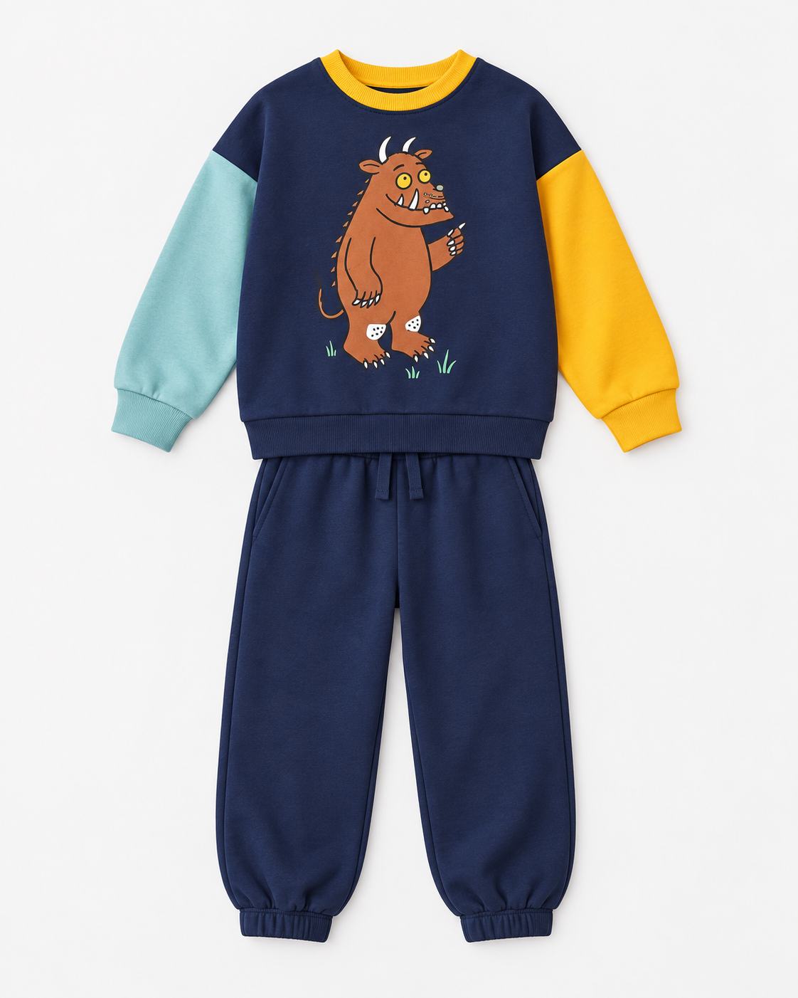 Erkek Çocuk  Baskılı  Sweatshirt Eşofman Takımı Pamuklu [Renk: Standart]