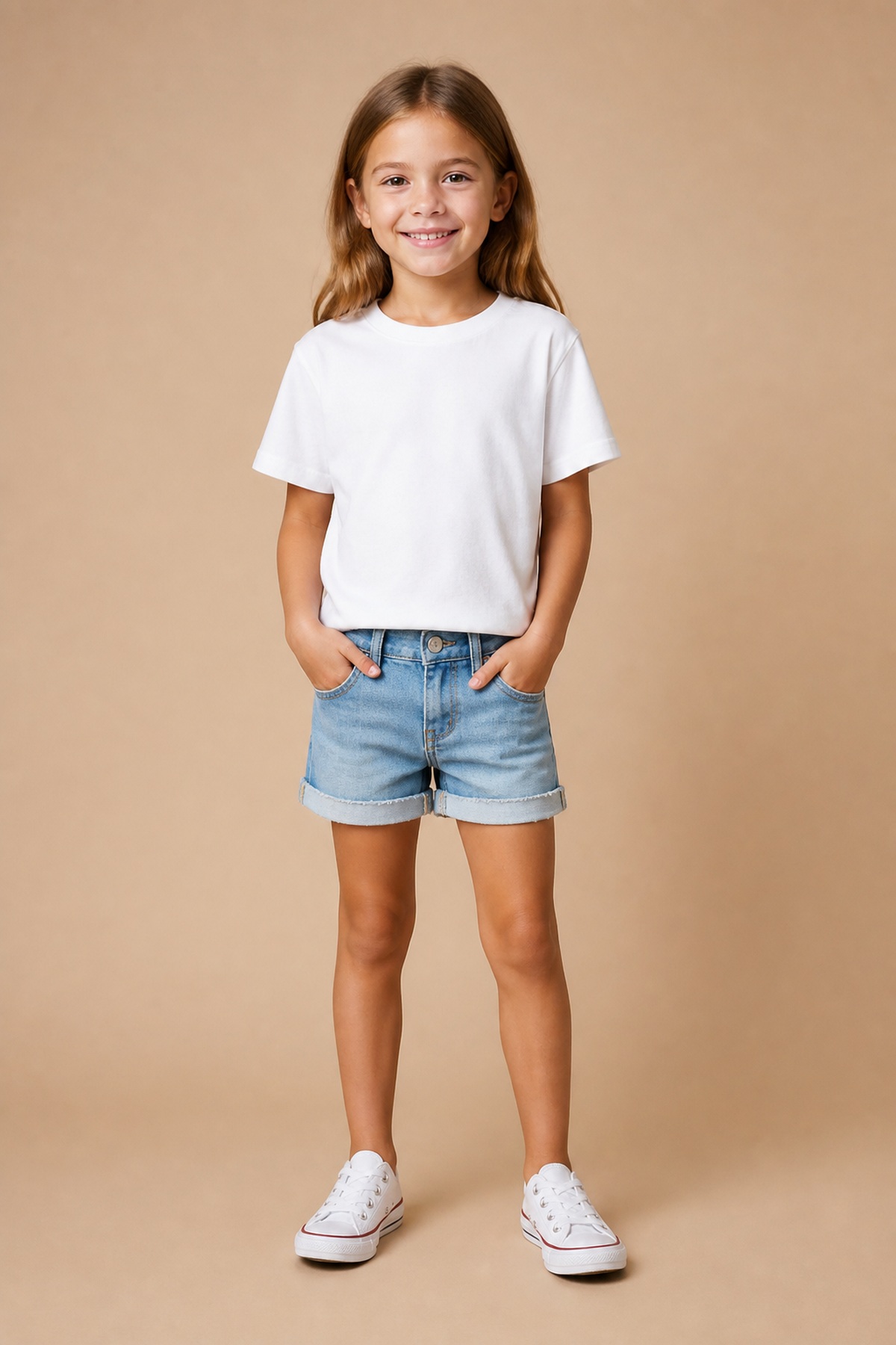 Beyaz Basıc Unisex Tshirt  Kısa Düz [Renk: Beyaz]