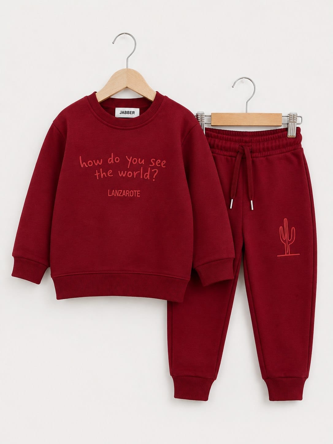 Unisex Çocuk Bordo Eşofman Takımı [Renk: Bordo]